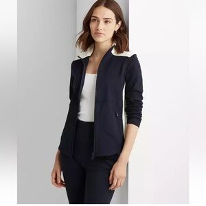 Lauren RALPH LAUREN womens Colorblocked Track Jacket size L